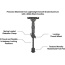 Utg Bipod Recon Flex Keymod - Matte Blk Center H 5.7"-8"