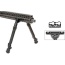 Utg Bipod Recon Flex Keymod - Matte Blk Center H 8.0"-11.8"