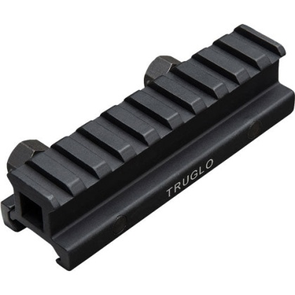 Truglo 1-piece Picatinny Riser - Mount 3-4" Rise 4" Length