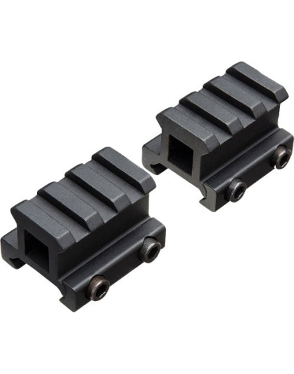 Truglo 2-piece Picatinny Riser - Mount 3-4" Rise 1.36" Length