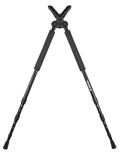 Truglo Solid Shot Bi-pod - 21"-40" Black W-neoprene Hndle