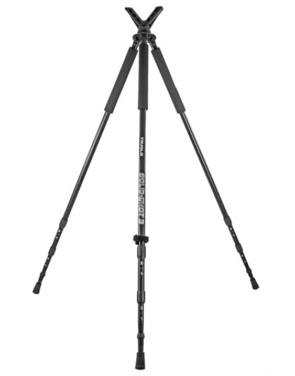 Truglo Solid Shot Tri-pod - 22"-68" Black W-neoprene Hndle