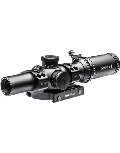 Truglo Omnia 1-4x24mm Scope - 30mm Tube Ir Sp W-1pc Mount Do