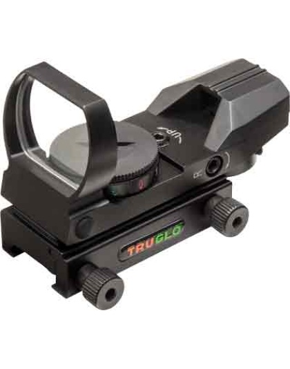 Truglo Panoramic Sight - 4-reticle Red-green Black