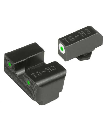 Truglo Sight Set Glock High - Tritium Pro White W- U-notch