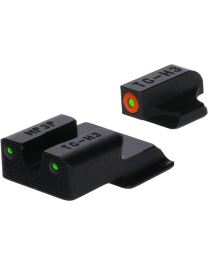 Truglo Sight Set S&w M&p - Tritium Pro Orange W-u-notch