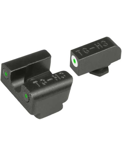 Truglo Sight Set Glock 42-43 - Tritium Pro White W-u-notch