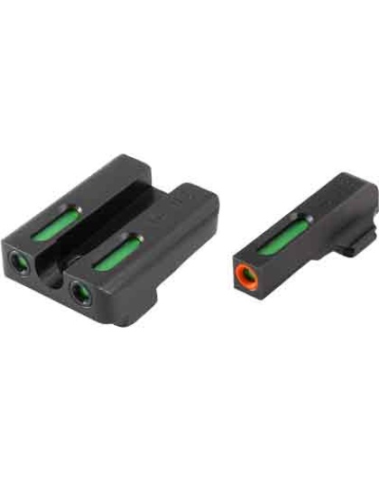 Truglo Sight Set Walther Pps - Tfx Pro Green-orange Outline