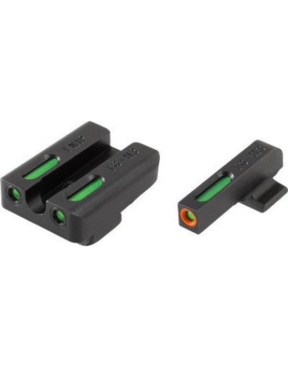 Truglo Sight Set Fn Fns-fnx-9 - Tfx Pro Green-orange Outline