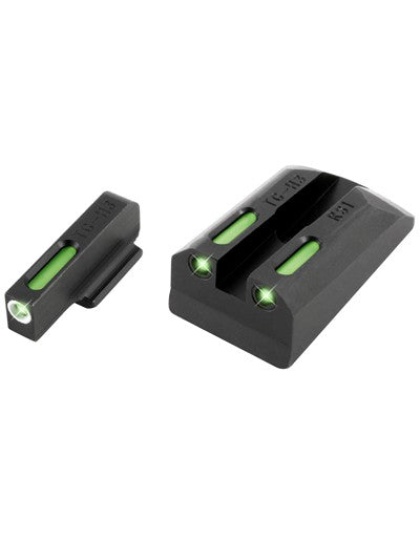 Truglo Sight Set Ruger Sr - Tfx Tritium-fiber Optic Green