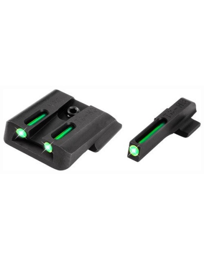 Truglo Sight Set S&w M&p - Tritium-fiber Optic Green