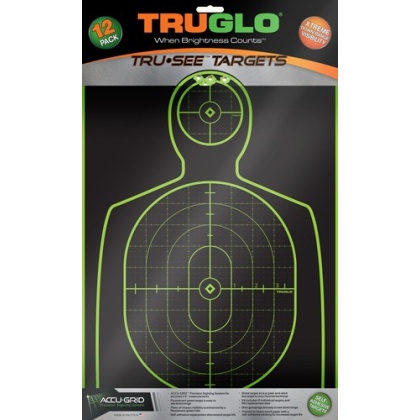 Truglo Tru-see Reactive Target - Handgunner 12" X 18" 12-pack