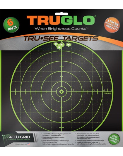Truglo Tru-see Reactive Target - 100 Yard 12"x12" 6-pack