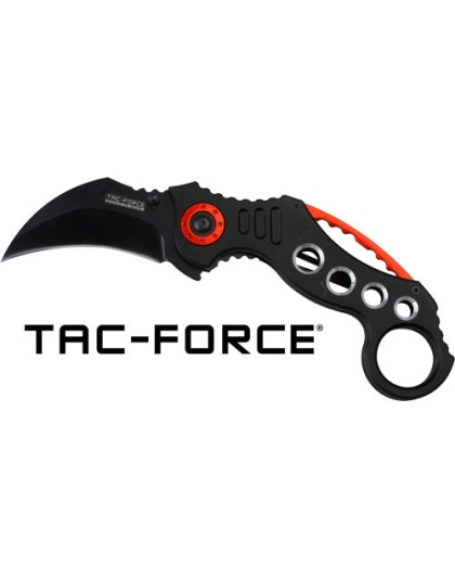 Mc Tac-force 2.5" Hawkbill - Blade Folder Black-red
