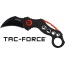 Mc Tac-force 2.5" Hawkbill - Blade Folder Black-red