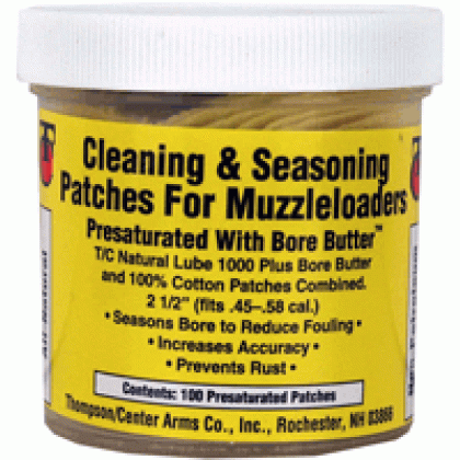T-c Clean & Season Patch 2.5" - Saturated In Lube 100pk