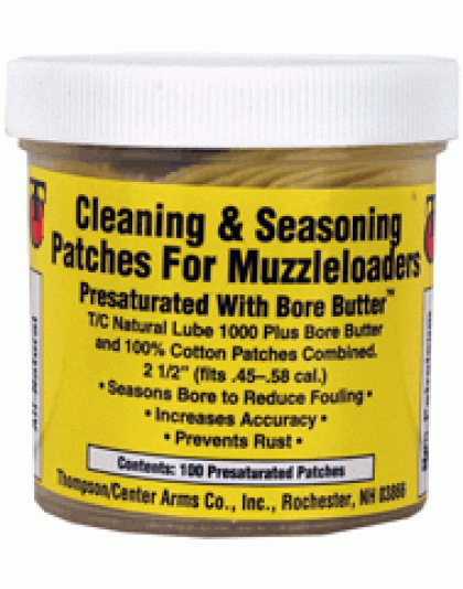 T-c Clean & Season Patch 2.5" - Saturated In Lube 100pk