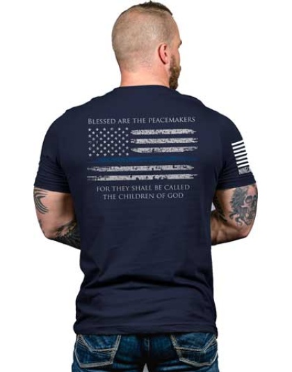 Nine Line Apparel Thin Blue - Line Men's T-shirt Navy X-lrg
