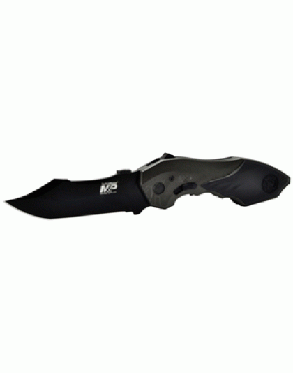 S&w Knife M&p 2nd Gen Spring - Assist 3.5" Bowie Style Blade