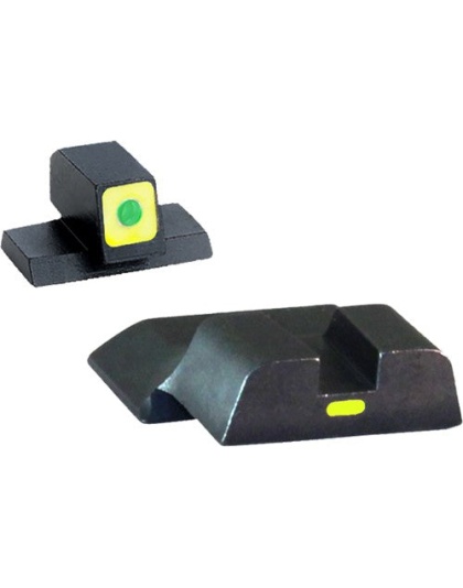 Ameriglo Cap Sight Set S&w M&p - Green-green Excld .22-.380-pro