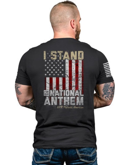 Nine Line Apparel I Stand Mens - T-shirt Midnight Navy Medium