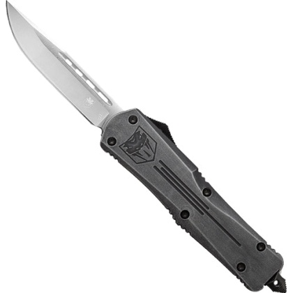 Cobratec Small Fs3 Otf - Stonewash 3" D2 Drop Point