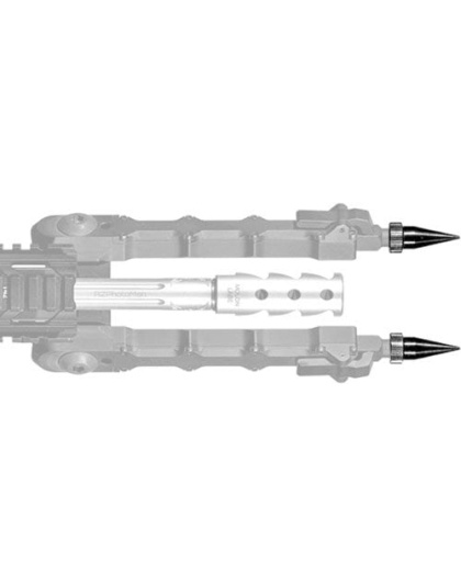 Accu-tac Spike Feet Set Fits - Sr5-br4 Bipods Steel Black