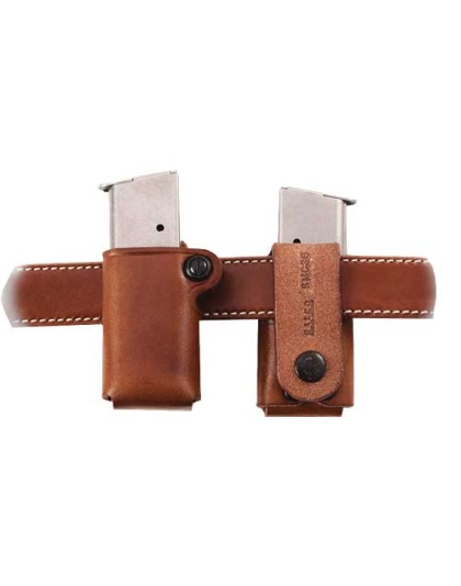 Galco Single Mag Pouch Leather - 9-40 Double Stack Metal Mag Tn