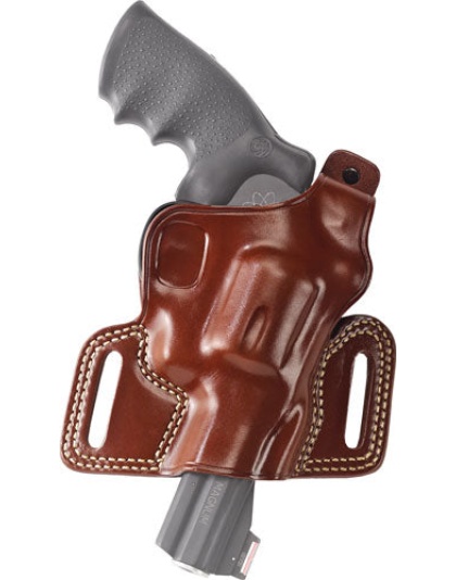 Galco Silhouette High Ride Hlr - Rh Leather S&w L Fr 686 4" Tan