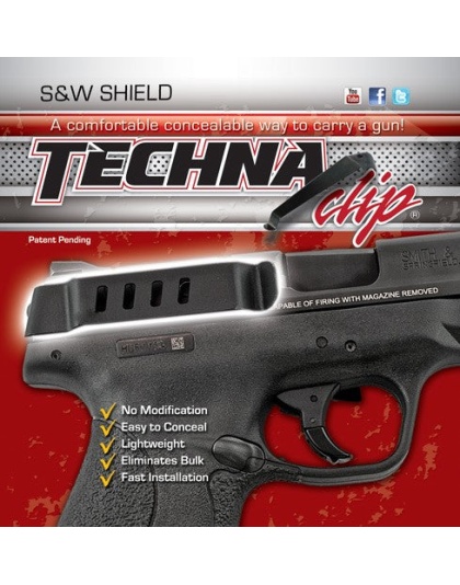 Techna Clip Handgun Retention - Clip S&w Shield 9 & 40 Right