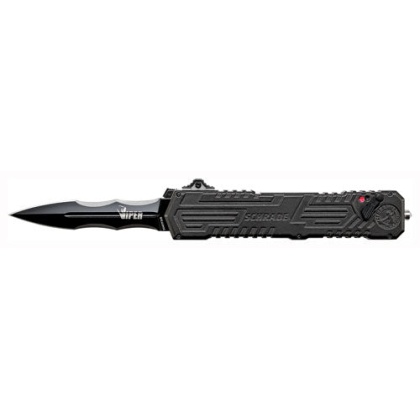 Schrade Knife Viper 3rd Gen. - 3.5" Black Double Edge Magic