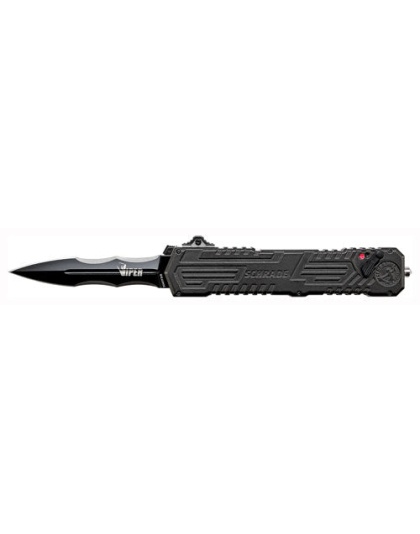 Schrade Knife Viper 3rd Gen. - 3.5" Black Double Edge Magic