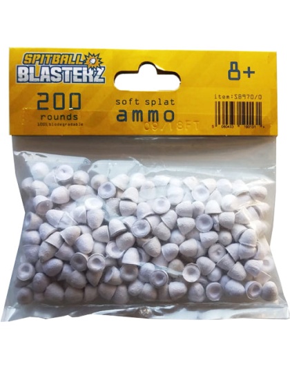 Spitball Blasterz 200 Pellets - Soft Splat Ammo!