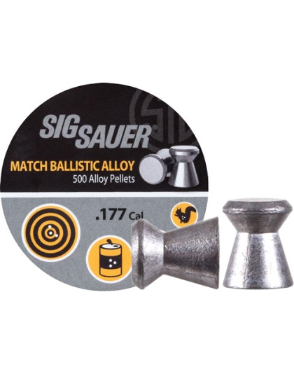 Sig Pellets .177 Match 5.25gr - Lead Alloy 500 Rd Tin