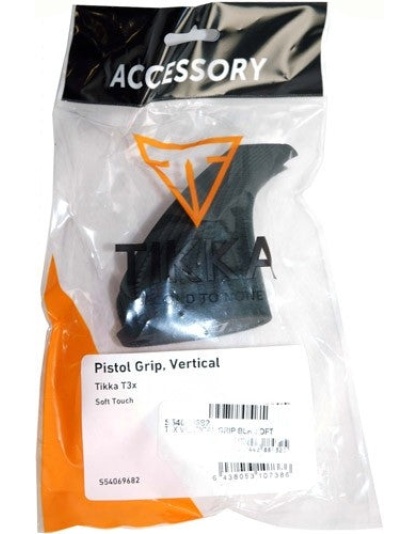 Tikka Grip Adapter For T3x - Syn Straight Soft Touch Black