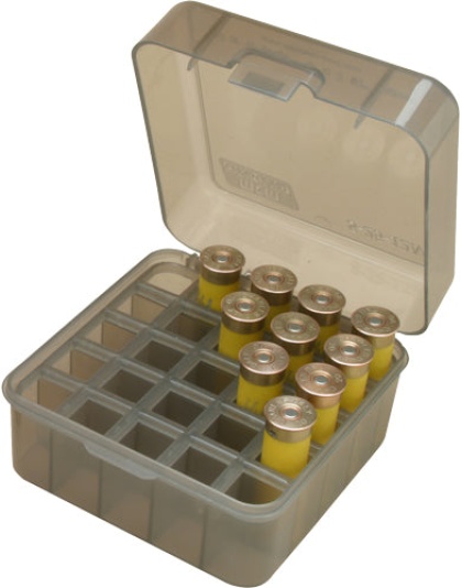 Mtm Ammo Box Shotshell To 3" - 1216& 20ga. 25-rounds Smoke