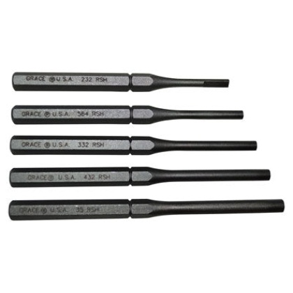 Grace Usa Punch Set - Roll Pin Holder Set Of 5 Steel