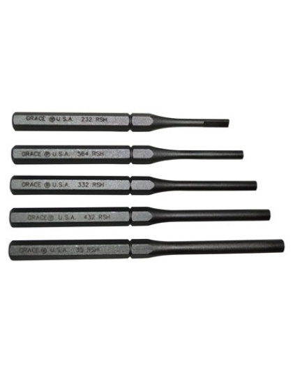 Grace Usa Punch Set - Roll Pin Holder Set Of 5 Steel