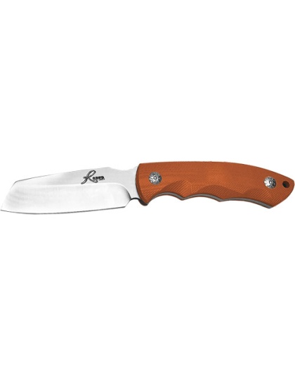 Abkt Roper Razor 3" Fixed Blde - Orange G10 Handle W-sheath