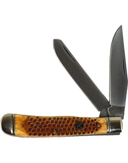 Abkt Roper Pit Viper Trapper - Carbon 3.25" Bld Jigged Bone