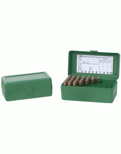 Mtm Ammo Box Wsm & .45-70 - 50-rounds Flip Top Style Green