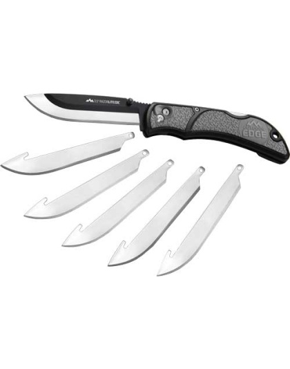 Outdoor Edge 3.5" Razor Lite - Edc Folder Gray W-6 Blades
