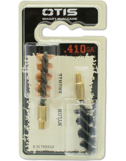 Otis Bore Brush .410 2-pack - 1-nylon 1-bronze 8-32mm Thread