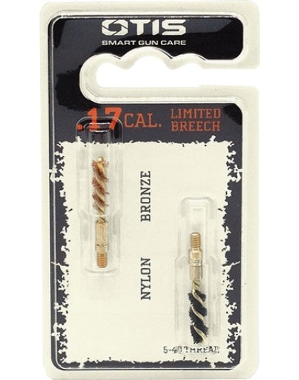 Otis Bore Brush #17 17hmr-4.6m - 1-nylon 1-bronze 5-40 Thread