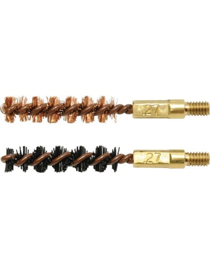Otis Bore Brush .27 Cal 2-pk - 1-nylon 1-bronze 8-32 Thread