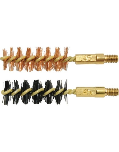 Otis Bore Brush .45 Cal 2-pk - 1-nylon 1-bronze 8-32 Thread