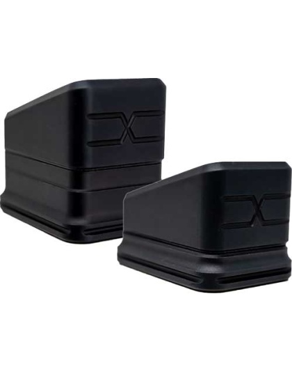 Faxon Magazine Extension Combo - Plus 3 And 5 Black Glock 19