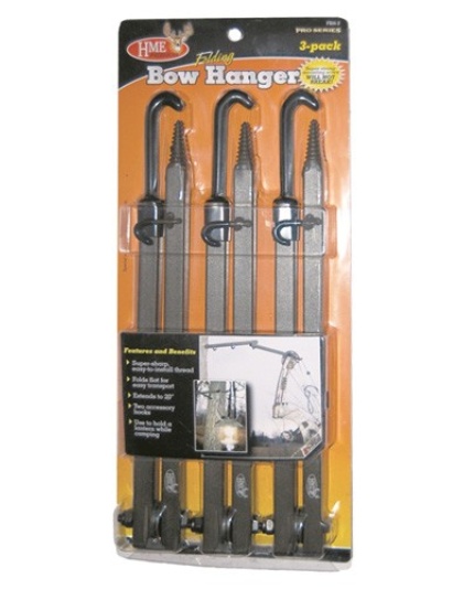 Hme Bow Hanger 20" Folding - W-accessory Hooks 3pk