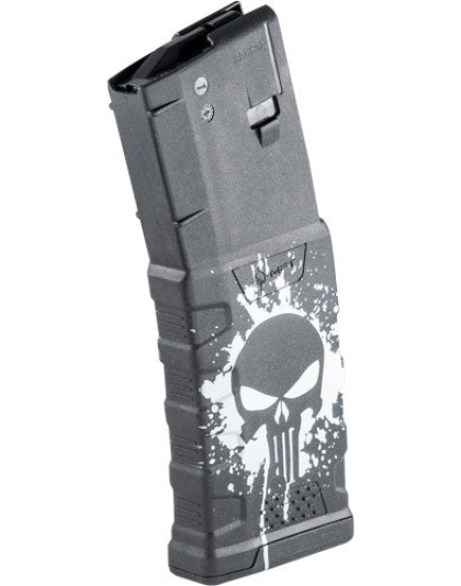 Mft Exd Magazine Ar15 5.56x45 - 30rd Punisher Splat White