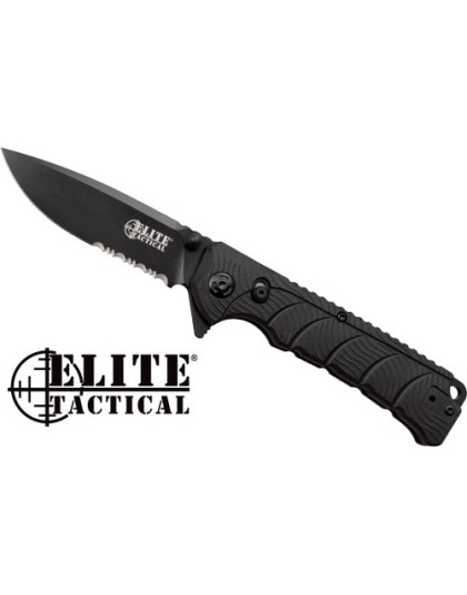Mc Elite Tactical Backdraft - 3.5" Drop Pnt Flder Srt Blk-bl